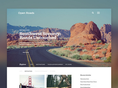 Blog Concept blog clean minimal southwest theme