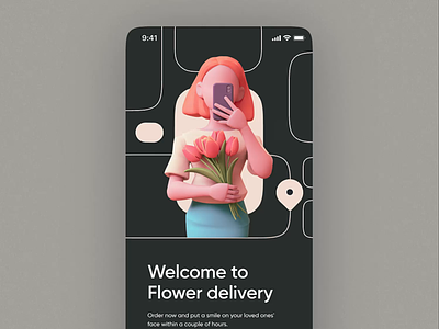 Flower Delivery Mobile App Animation animation app application delivery experience flower flowers lush mobile motion motion design service sleek smooth stylish transitions user-friendly zajno