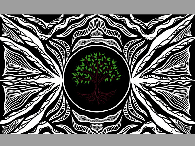 Yggdrasil abstract art design digital illustration illustration norse mythology tree