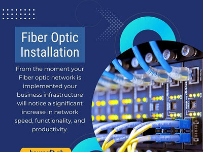 Fiber Optic Installation by House of IT on Dribbble