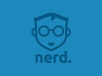 Nerd Logo Template brand corporate dude freelancer geek glasses head identity logo nerd template vector