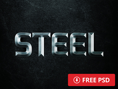 Free Steel Layer Style cinematic download free freebie layer movie photoshop psd steel style text