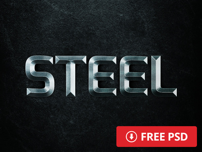 Free Steel Layer Style