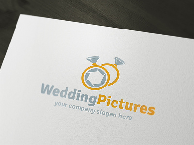 Wedding Photography Logo brand corporate identity image jewelery logo photography template vector wedding