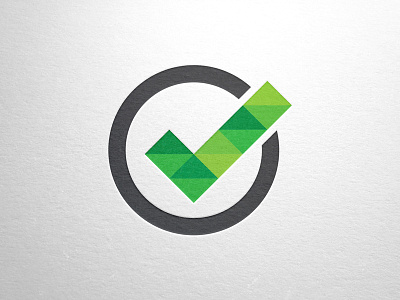 Check It Logo Template check checkmark logo round simple template triangle vector