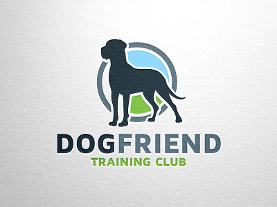 Dog Friend Logo Template design dog download logo pet psd silhouette stocklogo store template training vector