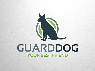 Guard Dog Logo Template call of duty design dog friend german shepherd ghosts guard logo psd stocklogo template vector