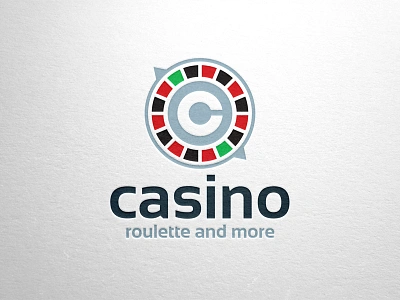 Casino Logo Vector Template casino corporate design identity logo print psd roulette vector web