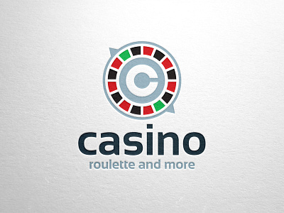 Casino Logo Vector Template casino corporate design identity logo print psd roulette vector web