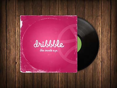 Dribbble Invite E.P. album cover dribbble invite player prospect record ringwear sleeve worn