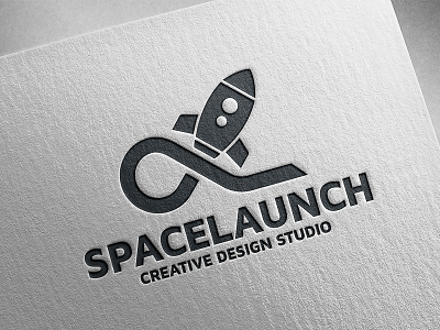 Space Launch Logo Template design launch logo psd rocket space stocklogo template vector