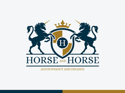 Royal Horse Crest Logo Template