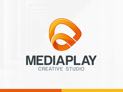 Media Play Logo Template 3d creative logo media play template vector