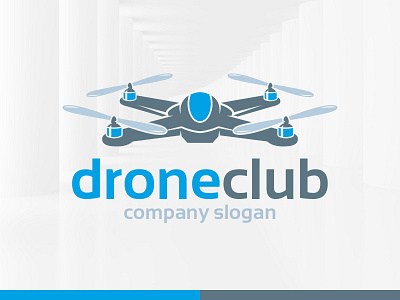 Drone Club Logo Template design drone logo template vector