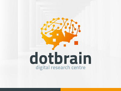 Dot Brain Logo Template