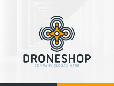 Drone Shop Logo Template drone logo sale stocklogo template vector