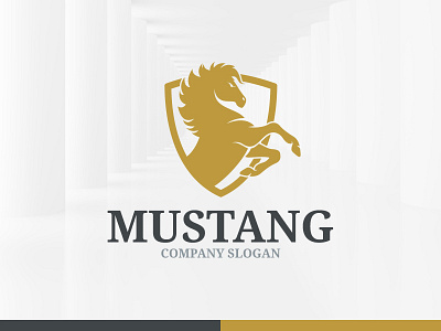 Mustang Horse Logo Template