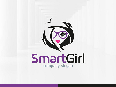 Smart Girl Logo Template