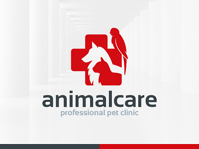 Animal Care Logo Template animals bird care cat clinic dog logo parrot pets store template vector
