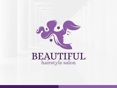 Beautiful Hair Salon Logo Template