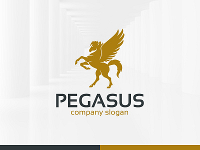 Pegasus Logo Template horse logo pegasus stocklogo template vector wing