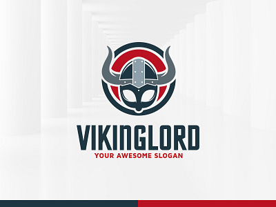 Viking Lord Logo Template eps helmet logo psd template vector viking