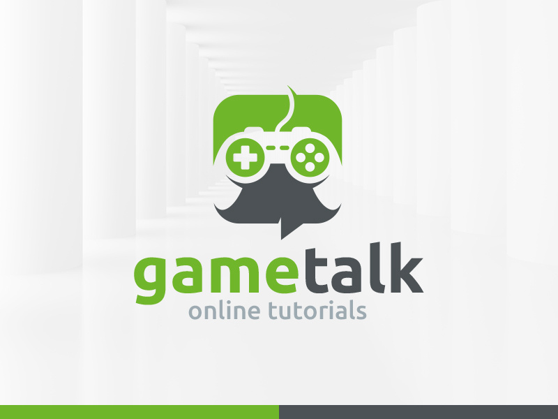 Game Talk Logo Template by Alex Broekhuizen on Dribbble