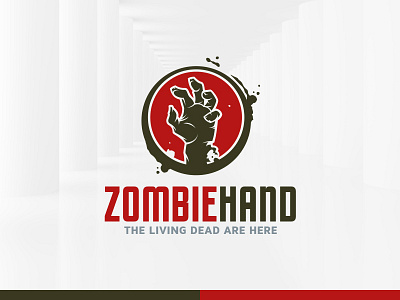 Zombie Hand Logo Template