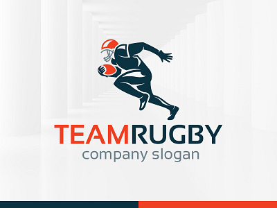 Team Rugby Logo Template