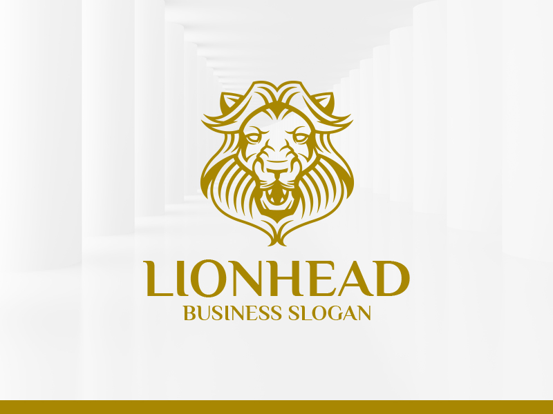 Lion Head Logo Template by Alex Broekhuizen on Dribbble