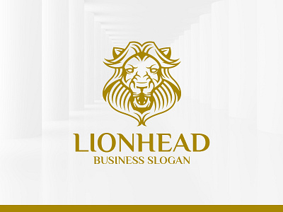Lion Head Logo Template brand exclusive head jungle king lion logo stocklogo template vector