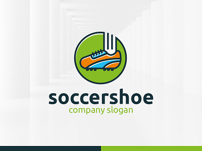 Soccer Shoe Logo Template