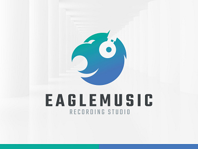 Eagle Music Logo buy dj eagle headphone logo music sale studio
