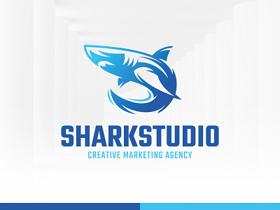 Shark Studio Logo Template business design exclusive logo sale shark vector