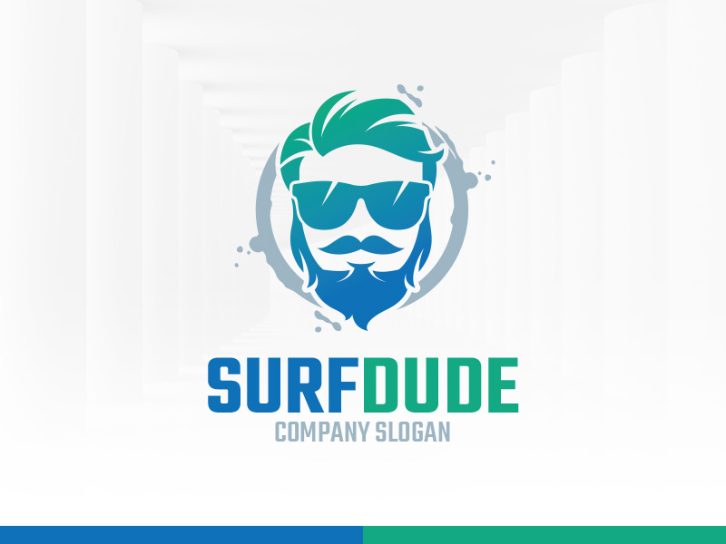 Surf Dude Logo Template By Alex Broekhuizen On Dribbble