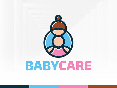 Baby Care Logo Template baby care child circles logo mother sale template vector