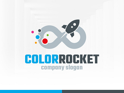 Color Rocket Logo Template color eps infinity launch logo psd rocket space template vector