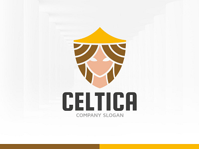 Celtic Woman Logo Template celtic logo shield template vector woman