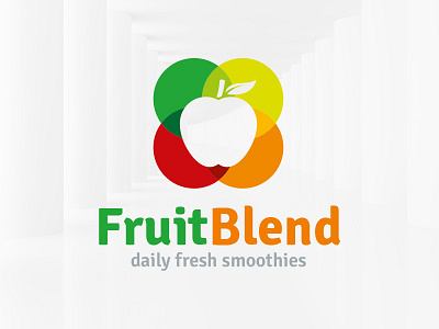 Fruit Blend Logo Template apple fresh fruit logo sale smoothie template vector