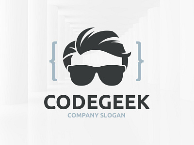 Code Geek Logo Template branding code developer geek logo template vector