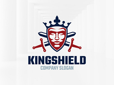 King Shield Logo Template