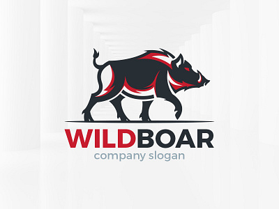 Wild Boar Logo Template boar logo sale swine template vector wild