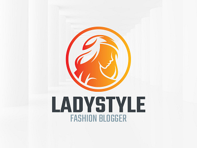 Lady Style Logo Template face girl head lady logo template vector woman