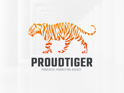 Proud Tiger Logo Template illustration logo sale shape tiger vector