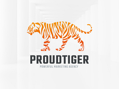 Proud Tiger Logo Template