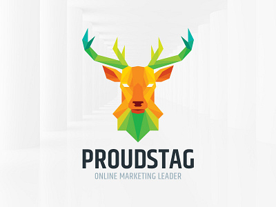 Proud Stag Logo Template