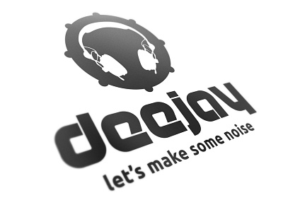 Dj Logo Template deejay dj headphone logo template