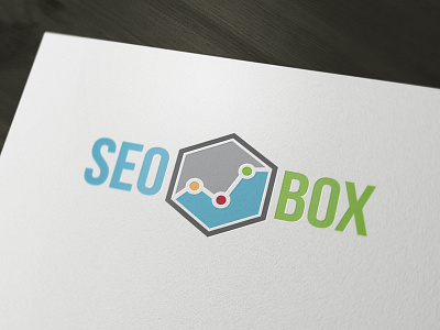 Seo Box Logo Template box branding company corporate design graphic identity logo metrics seo template