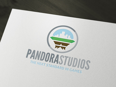 Pandora Game Logo Template brand branding corporate floating future futuristic game games identity logo pandora planet studio template