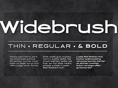 Widebrush Sign Painter Font
